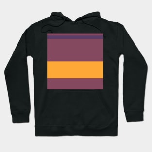 An exquisite alliance of Old Heliotrope, Deep Ruby, Giant'S Club, Cocoa Brown and Mango stripes. Hoodie